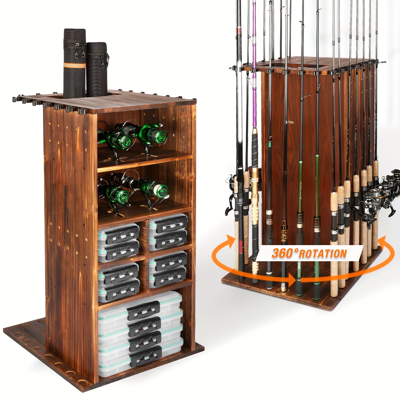 Fishing Rod Rack - Fishing Rod Holders for Garage 360