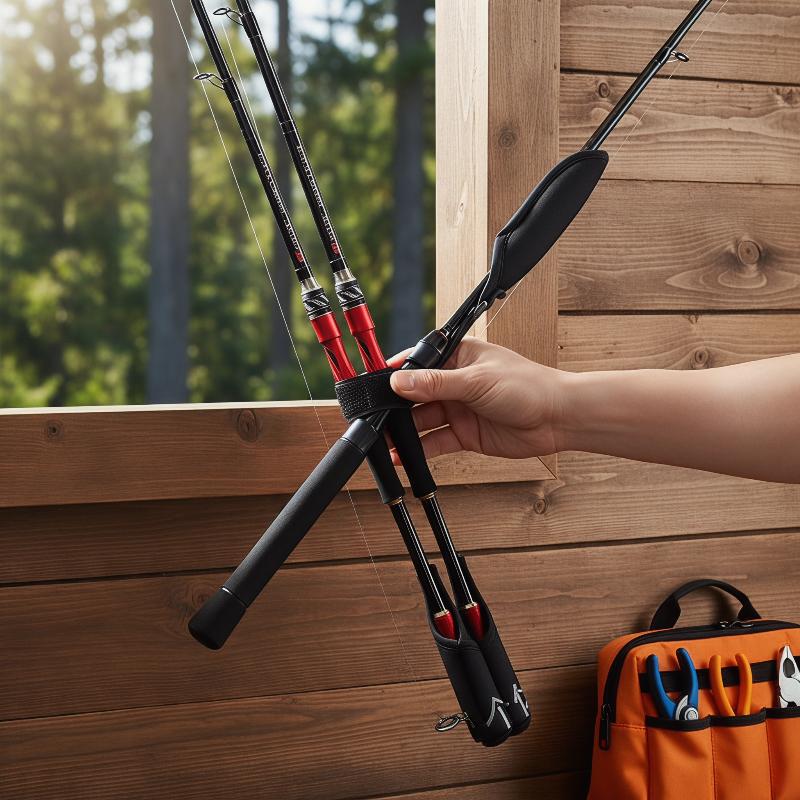 Fishing Rod Casting - Adjustable Fishing Pole Sling Strap with