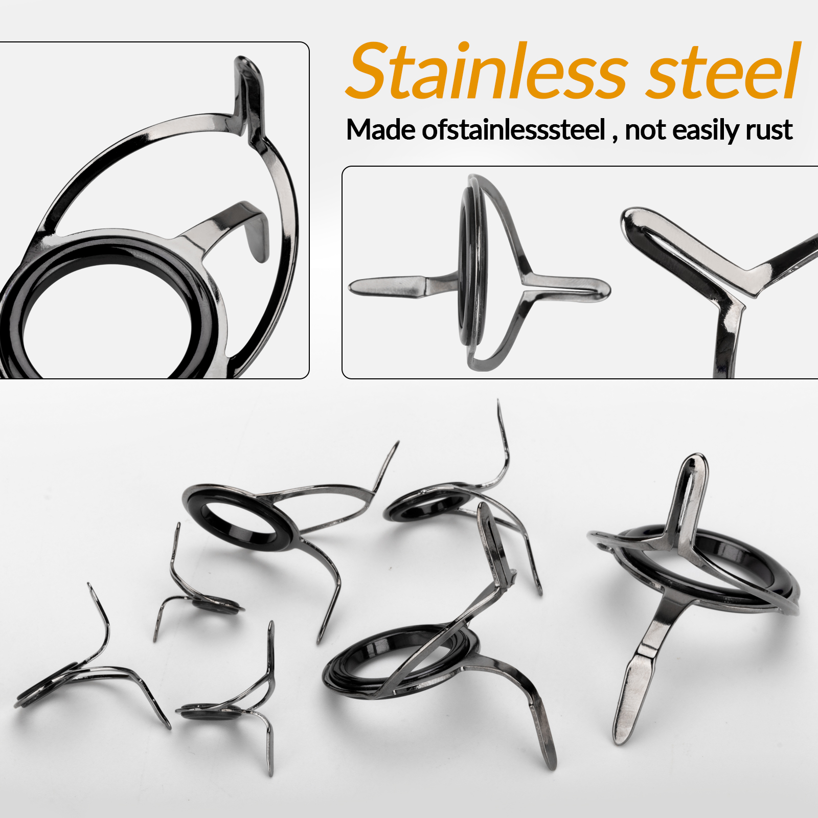 7pcs Fishing Rod Guides Repair - Fishing Rod Casting 评论和价格
