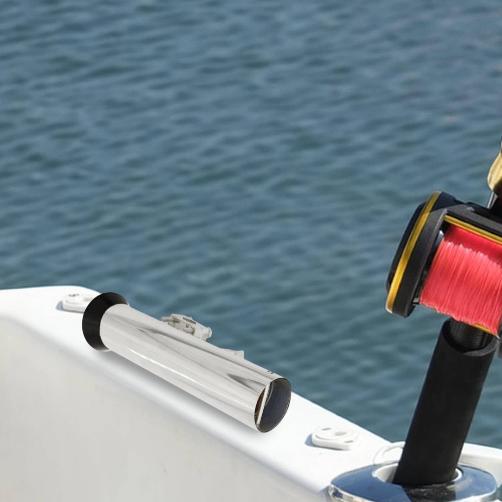 Adjustable Rail Mount Rod Hold - Fishing Rod Boat 评论和价格