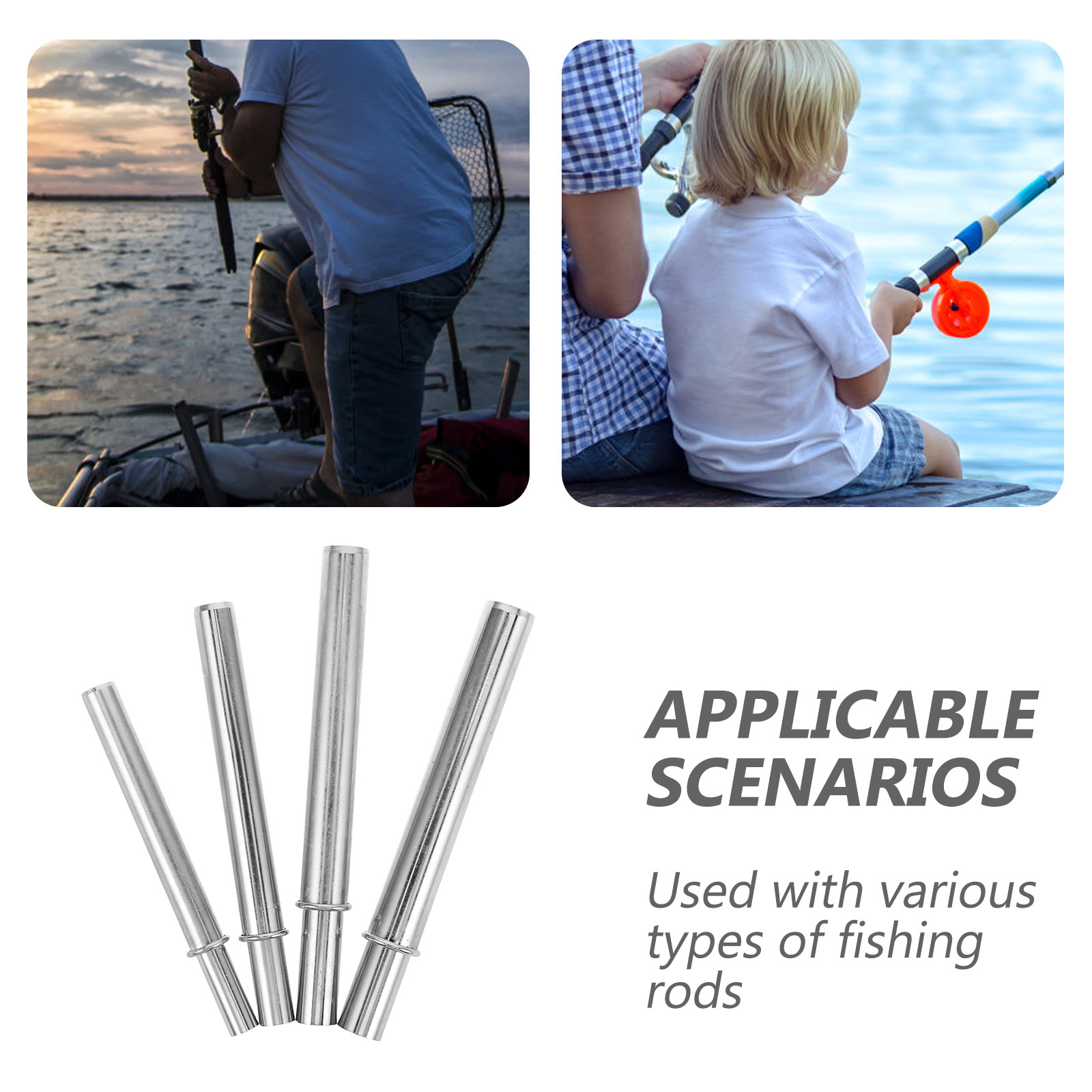 4pcs Stainless Steel Fishing C - Fishing Rod Spinning 评论和价格
