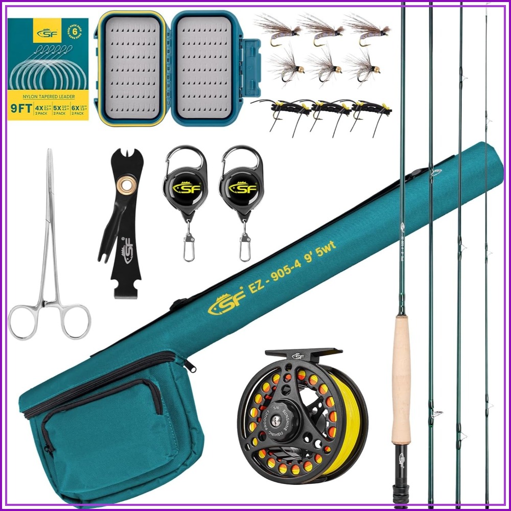 Fly Fishing Rod Combo Starter  - Fishing Rod Case 评论和价格