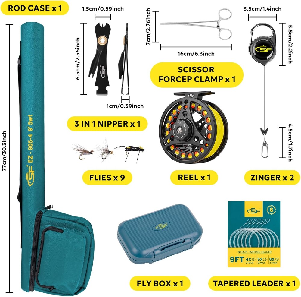 Fly Fishing Rod Combo Starter  - Fishing Rod Case 评论和价格