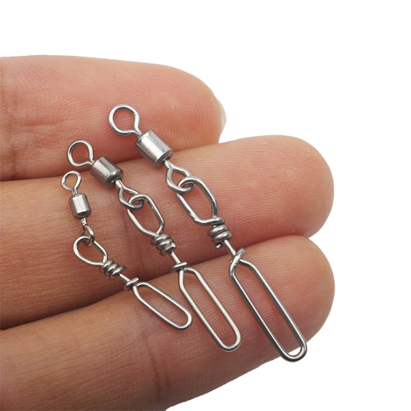 10Pcs Stainless Steel Quick Sn - Fishing Rod Casting 评论和价格