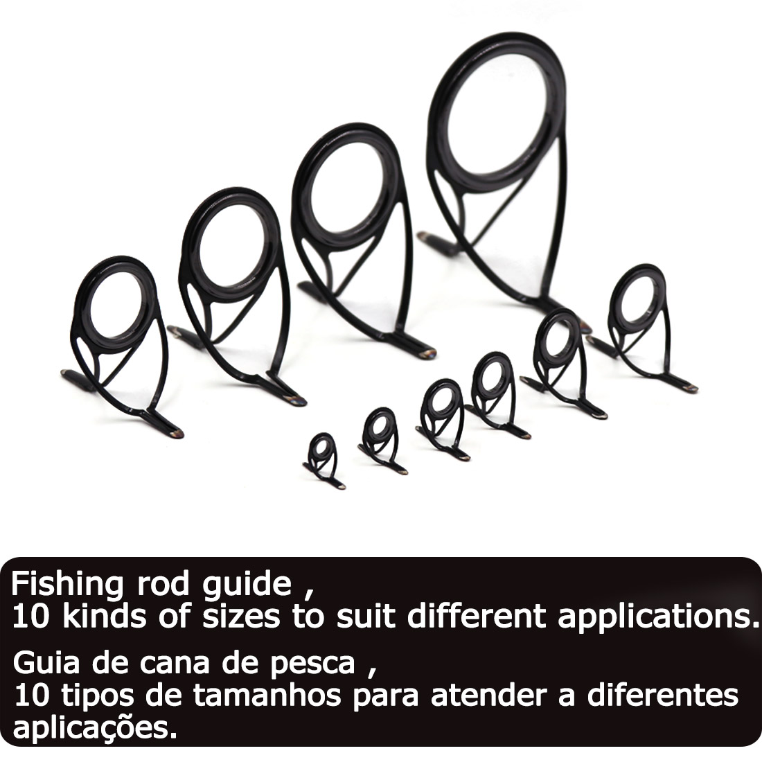 9KM OB Curved Rod Guide Kit 10 - Fishing Rod Casting 评论和价格