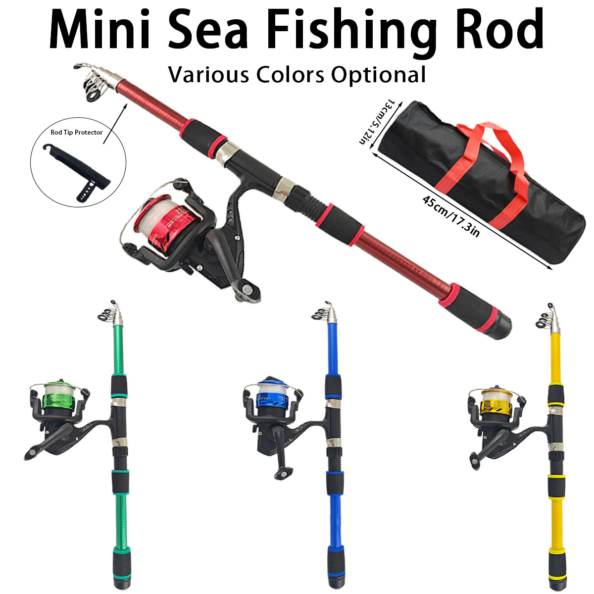 Mini Telescopic Sea Fishing Ro - Fishing Rod Spinning 评论和价格