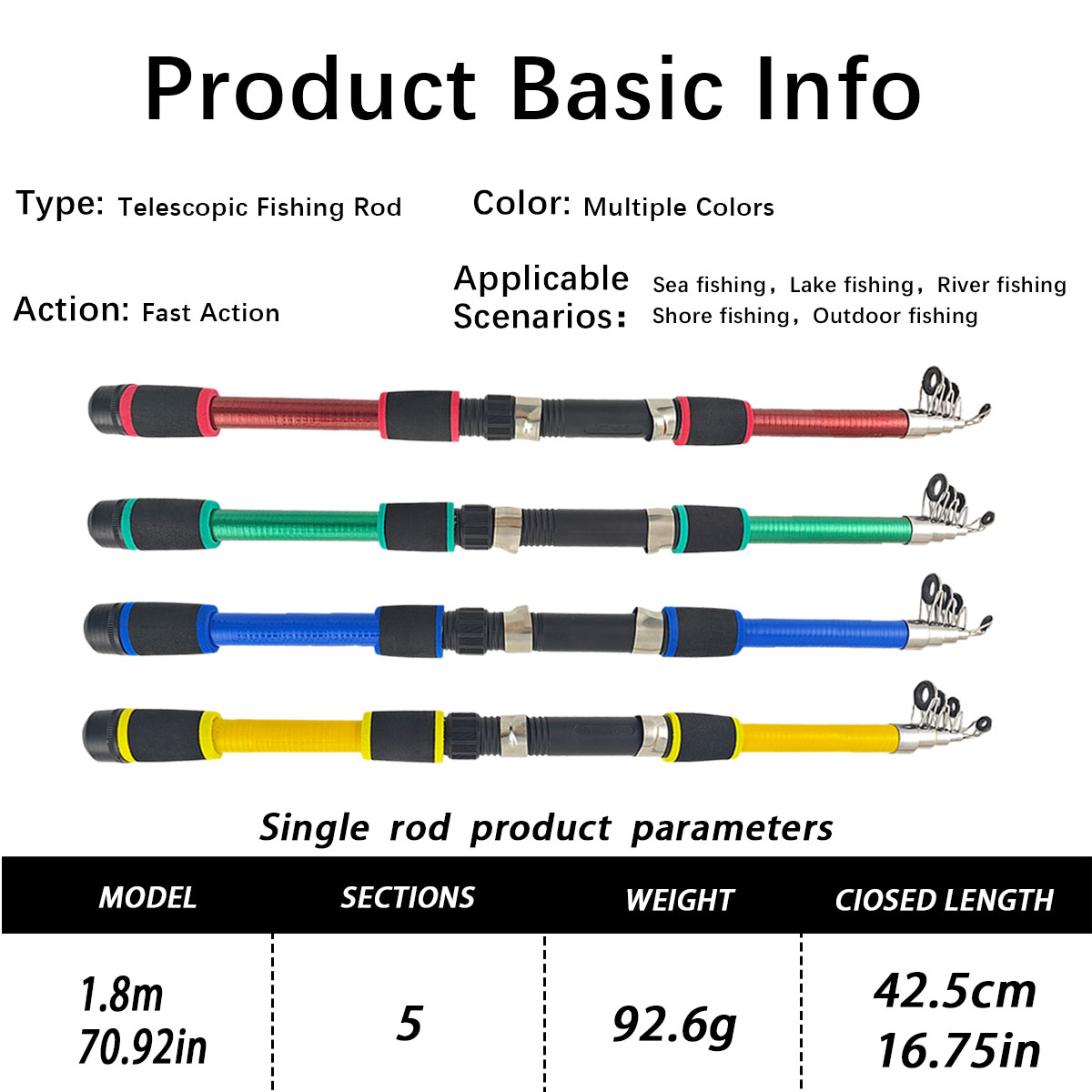 Mini Telescopic Sea Fishing Ro - Fishing Rod Spinning 评论和价格