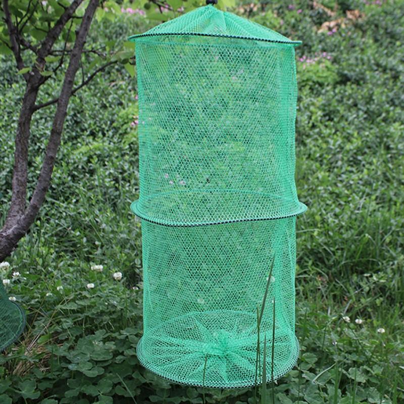 Folding Round Nylon Mesh Metal - Fishing Rod Casting 评论和价格