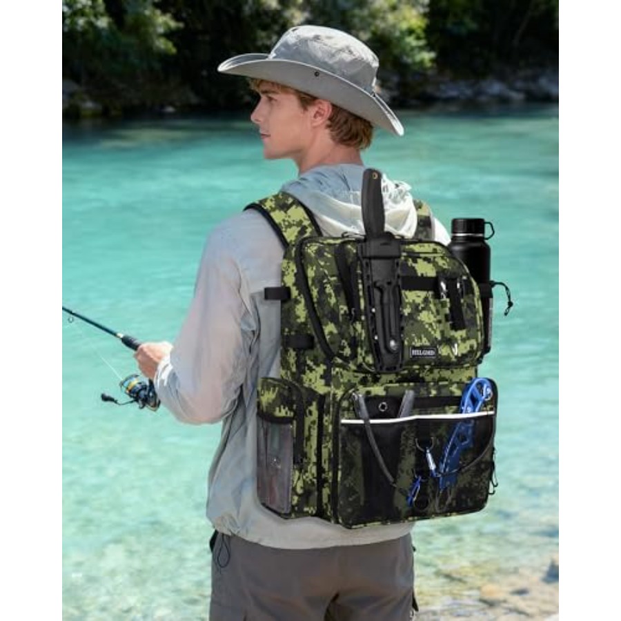 Fishing Backpack with Rod Hold - Fishing Rod Holder 评论和价格